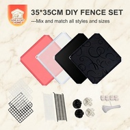 DIY Pet Fence Dog Cat Fence Dog Rabbit Cage Cat Dog Crate for Puppy Cats Rabbits Dog Fence 35*35CM