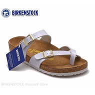 Birkenstock Mayari Men / Women Classic Cork Slippers Mirror White Slippers 34-46