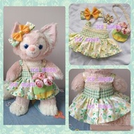 Disney 迪士尼 LinaBell StellaLou CookieAnn S size 公仔 娃娃 綠色 替著 衣服 裙