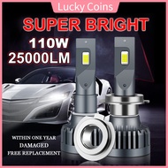 Super Bright 25000LM Car Headlights H7 LED Canbus H4 LED H11 H3 LED Auto Lights Bulb 110W Lamp