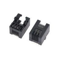 [Boomfashion] 10PCS RJ11 Telephone Soet Curved Pin 95001 4P4C 6P6C 6P4C Female Ja Pcb Connector Tele