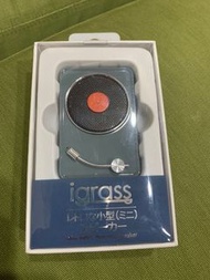 iGRASSIGS001復古黑膠機藍牙音箱/ 灰