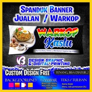 Spanduk Banner Jualan Warkop Gratis Design Tampalte