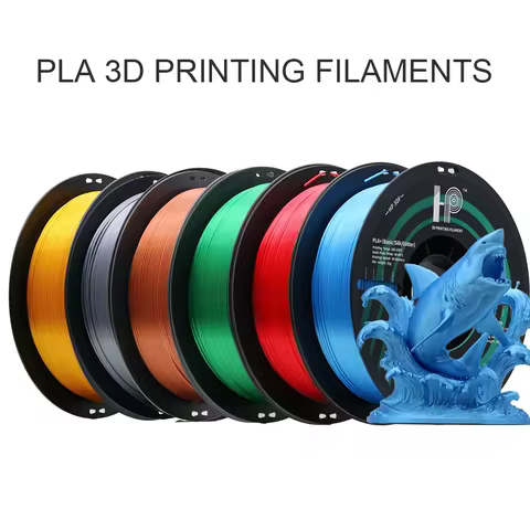 P3DF 6 Rolls (6kgs) SILK 3D Printer Filament, 1.75mm +/- 0.02mm, Smooth Silky Shiny Surface 3D Filam