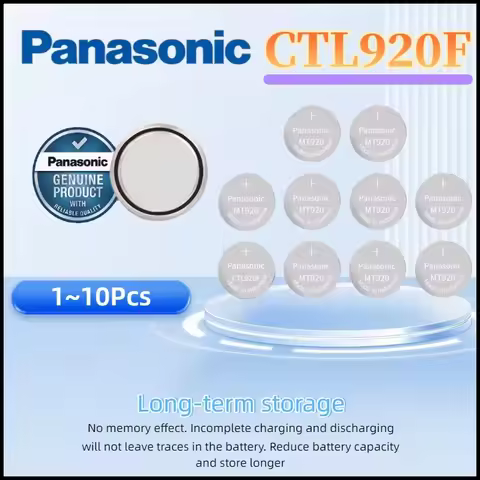 1-10PCS Original Panasonic CTL920F Battery CTL920F CTL920 Weather Light Watch Rechargeable Battery f