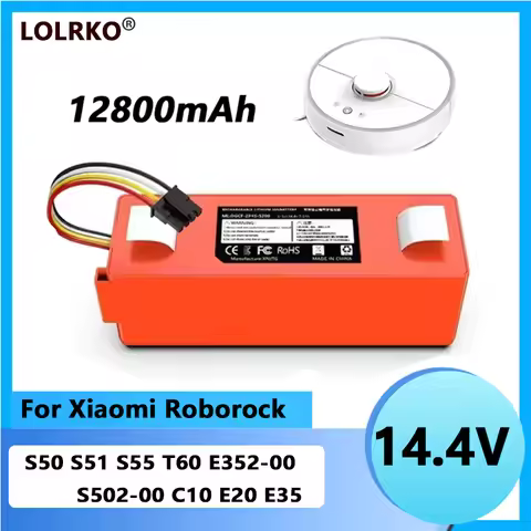 Rechargeable Li-ion Battery for Roborock S4 Max S5 Max S6 MaxV S7 MaxV Q5 Q7 E20 E25 for Xiaomi Miji