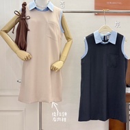 Special * 32wardrobe-Preppy Style Collared Vest Short Ocean #10780 y
