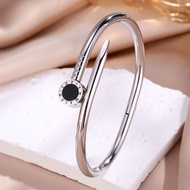 ZAKOL Số La Mã Vòng Tay Inox Nữ Tinh Tế Hoa 4 Lá Vòng Lắc Tay Thời Trang Hàng Ngày Trang Sức