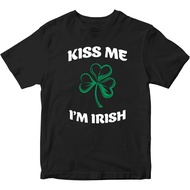 Kiss Me I'M Irish T-Shirt Happy Leprechaun Ireland Festival Shamrock Fun Gifts