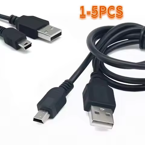 1/3/5PS USB Charging Cable USB 2.0 Male A To Mini B 5-pin Charging Cable for Digital Cameras Mini US