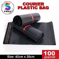100pcs Packaging Courier Plastic Bag / Beg Kurier /Shipping Bag / Parcel Bag / Poslaju Bag (42cm x 2