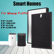 FZF50HFE FZF50DFE FZ-F50HFE FZ-F50DFE Bộ Lọc Thay Thế Bộ Lọc Khử Mùi HEPA Cho Sharp FPJ40LW FP-J40E-