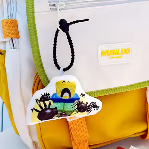 10cm Cotton Bag Charm Noob Cute Crying Voice Pendant Abandoned Spider Anger Toys Keychain To Map Cus