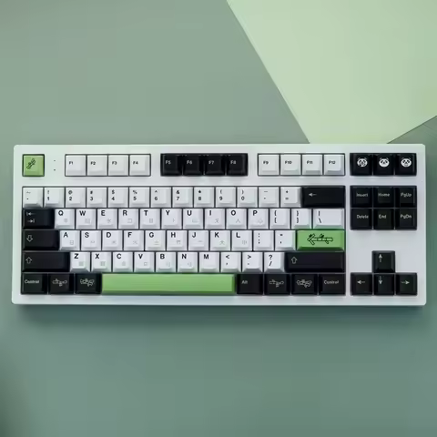 1 Set GMK Panda Keycaps PBT Dye Subbed Key Caps Cherry Profile Lightproof Keycap For MX Switch Keybo