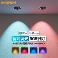 R RGB Smart Spotlight Color Dimming TV Background Wall Bar KTV Clear Bar Atmosphere Light Connected 