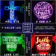 Acrylic Table Decoration Bible Verse edition