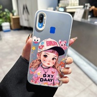 Case For VIVO Y91 Y91i Y93 Y95 Y91s Y90 Y1s Colorful Women's Transparent Mobile Phone Protective