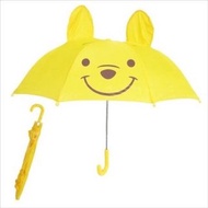 正版授權 日本帶回 迪士尼 WINNIE 維尼 小熊維尼 造型直傘 傘 直傘 雨傘 傘具 雨具 卡通傘 直立傘 手動傘 立體傘