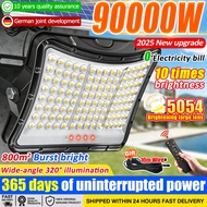 ✨24 hours delivery✨ 90000W LED solar spotlight+10m wire solar LED floodlight solar light waterproof 