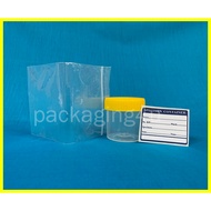 Urine Bottle/ Specimen Cup FREE label &amp; zipperbag BOTOL URIN 45ml