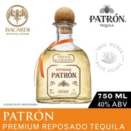 Patron Reposado Tequila - 750ml / 75cl 40% ABV - Spirit Aged in American French and Hungarian Oak Ba