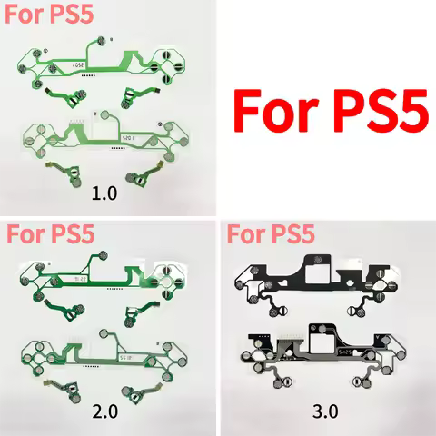 40pcs/lot Replacement Original for Ps5 Game Pad Controller Conductive Film V1.0 2.0 3.0 Button Flex 