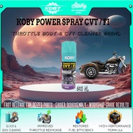 KOBY POWER SPRAY CVT / FI (450ML)｜Throttle Body & CVT Cleaner｜Motorcycle Workshop Spray