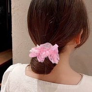 Large square striped hair tie (GK) scrunchie