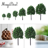 MagiDeal 10x Miniature Trees Model Train Scenery Architecture Trees for Life Scene Layout