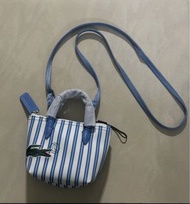 Lacoste 藍白間條 小廢包 Lacoste Striped Crossbody Bag