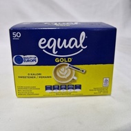 Equal Gold Sweetener 50 Sticks - Zero Calorie Sweetener