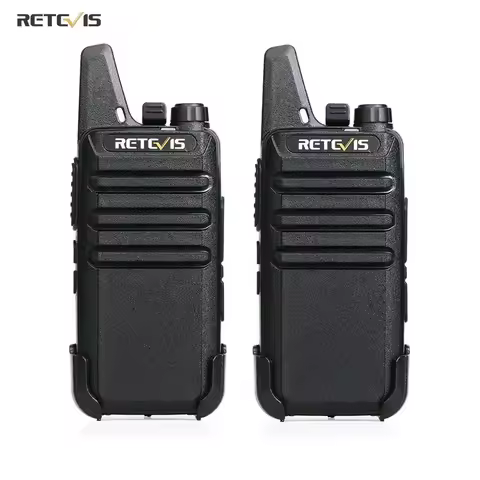 2 pcs Mini Walkie Talkie PMR 446 Portable Two-way Radio ht PTT Walkie-talkies Portable Radio for Hun