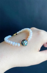 珍珠 設計款 手鍊 天然石 水晶 生日禮物 閨蜜 氣質 禮物