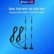 Extended 4G wifi antenna 689 - 2700MHz 6DBI SMA 3G 4G Connector 3M Cable RG174