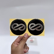 ENKEI Silver Wheel Hub Cap Sticker Emblem ENKEI Logo Embossed Sticker/ Strong, Anti-Fade Car Rim Hub