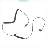 VIVI 3 5mm Single Side Earbud with Microphone in-Ear Earphone Removable Earphone for PC Smartphone M