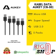 Kabel Data Micro USB Aukey - Isi 5 Packs