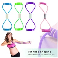 8-word Type Exercise Rubber Resistance Band Household Belt Magic Yoga Elastic Stretcher Back Y0d7