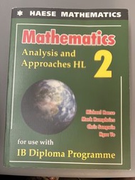 Haese Mathematics Analysis and Approaches HL 2 IB Diploma Programme