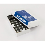 WORK Wheels Lock Nut Set - 6 Holes (24pcs) - 12x1.5/14x1.5 BLACK