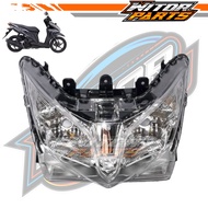 WITOR - Tameng Dada Panel Depan Besar Vario Techno 125 Fi KZR Orange / Cover Front Panel Tameng Lamp
