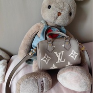 LV Louis Vuitton Nano Speedy 大象灰
