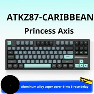 คีย์บอร์ดแบบกลไกแป้นพิมพ์กันน้ำ Z87 ATKอุปกรณ์ต่อพ่วงอะลูมินัมอัลลอยสามโหมดRGBความหน่วงต่ำเฉพาะตัว