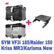 Monorack RAPIDO Box Alloy 45L Aluminum SYM VF3i VFE 185 Karisma Kriss 110 MR3 VOGE FR150 Raider 150 