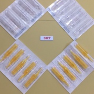Plastic tip for tattoo needle assembly 3RL yellow or blue