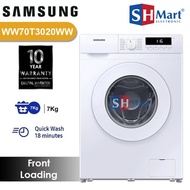 Mesin Cuci Front Loading Samsung 7 Kg WW70T3020WW With Quick Wash