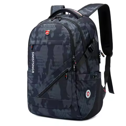 2025 New Waterproof Man Backpack Fit 17inch Laptop USB Charging Backpack Women Oxford Travel Male Ba