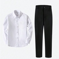 Boys Suits 2-Pieces Suit Set Toddler Tuxedos Dresswear Ring Bearer Outfit Wedding Shirts Pants Forma