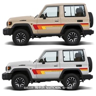 Toyota Land Cruiser LJ70 BJ73 74 Car Decal Stripe Colorful Strip Automobile Sticker Customizable Bod