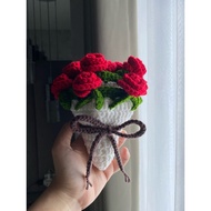 Crochet Flower Coaster - Cute Coaster - Crochet Flower Blanket - Mini Crochet Bouquet